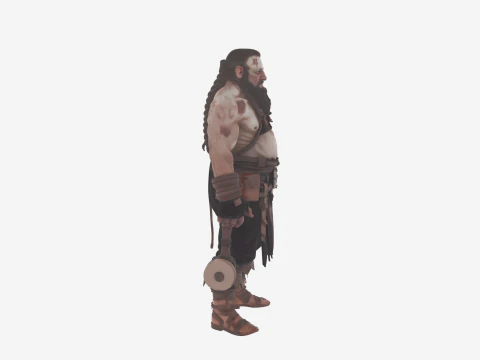 Burly Soot Covered Undead Blacksmith World of Style 3D Model