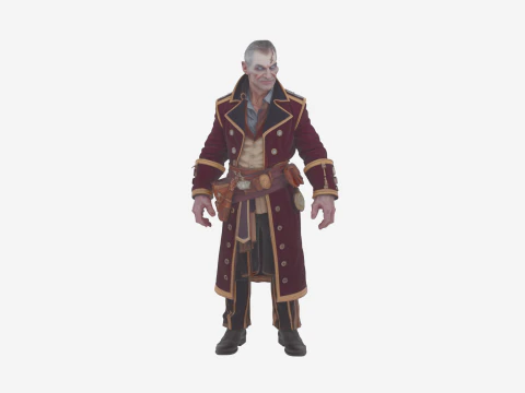 Elegante sarto non morto decomposto in World of Style Modello 3D