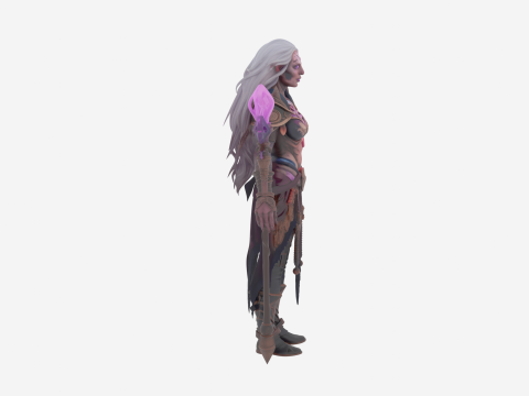 Mystical Ethereal Undead Enchanter in World of Style 3D Model
