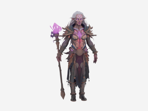 Мистический эфирный чародей нежити в World of Style 3D Модель