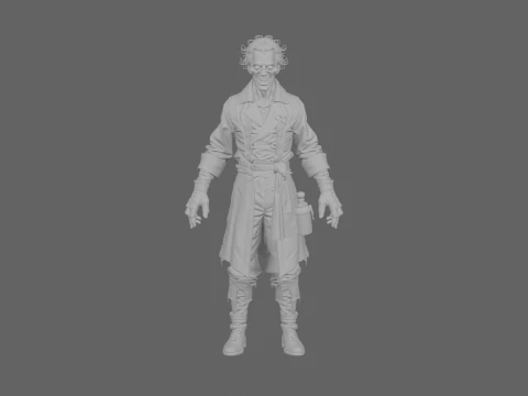 Stil D&uuml;nyasında Ayrıntılı Akademik &Ouml;l&uuml;ms&uuml;z Yazıt Yazarı 3D Model