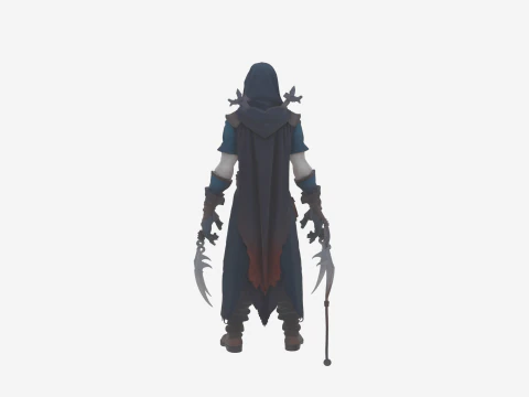 Highly Detailed Stealthy Undead Assassin World of Style 3D Model