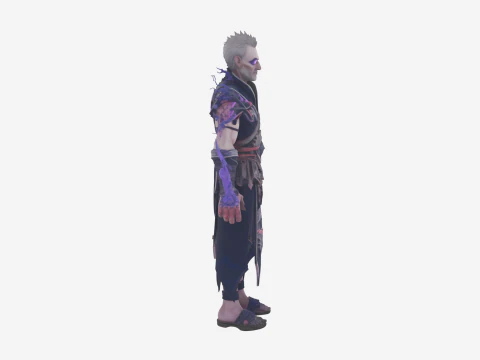 Highly Detailed Ominous Undead Shadow Priest World of 3D Model
