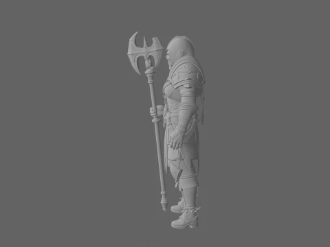 Detailed of Vigilant Forsaken Undead Guard in World of Style 3D Model