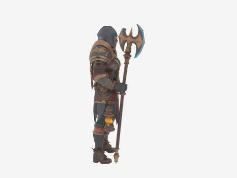 Detailed of Vigilant Forsaken Undead Guard in World of Style 3D Model
