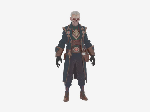 Detaylı Elit Undead Kraliyet Eczacı Topluluğu &Uuml;yesi 3D Model