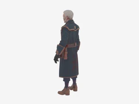 Detailed Elite Undead Royal Apothecary Society Member 3D Model