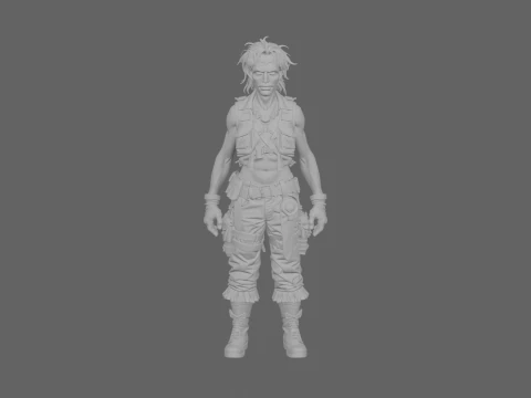 Explorateur de morts-vivants aventureux et patin&eacute; World of Style Modèle 3D