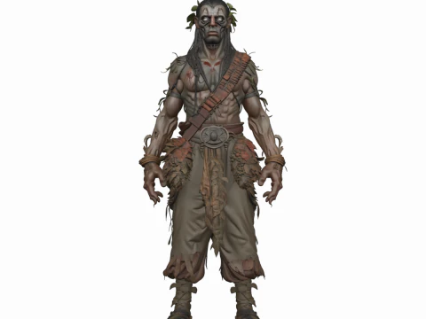 Stil D&uuml;nyasında Son Derece Ayrıntılı &Ouml;l&uuml;ms&uuml;z Bitki Uzmanı 3D Model