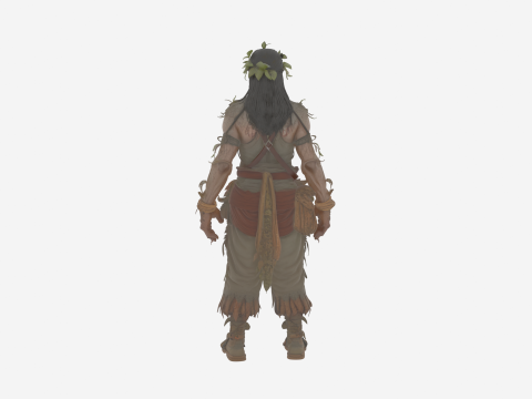 Highly Detailed Undead Herbalist in World of Style 3D Model