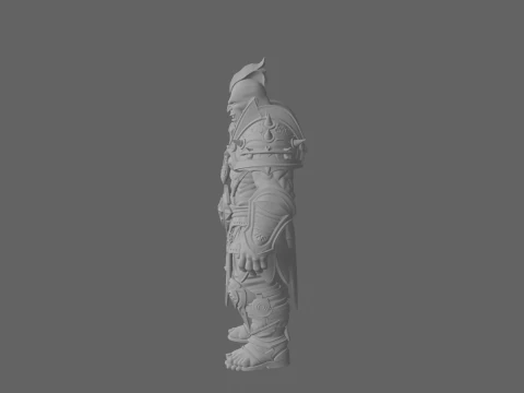 Epic Frost Orc Death Knight World of Style 3D Model