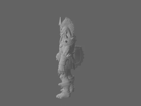 Epic Detailed World of Troll Warrior 3D Model