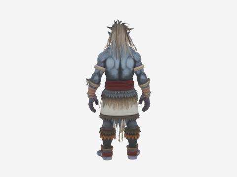 Monde mystique détaillé du sorcier troll Modèle 3D