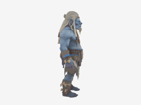 Mysterious Agile Troll Shadow Hunter World of Style 3D Model