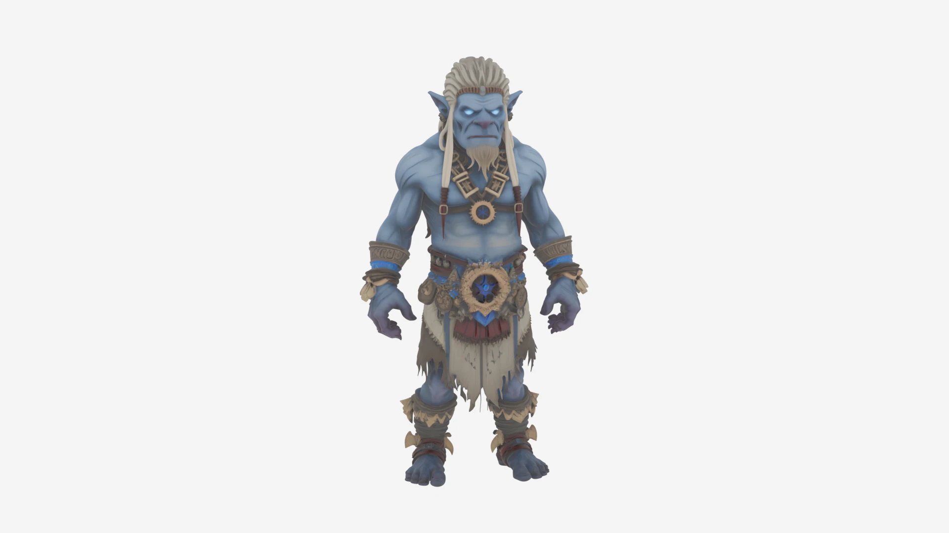 Mysterious Agile Troll Shadow Hunter World of Style 3D Model .c4d .max .obj .3ds .fbx .stl .blend 