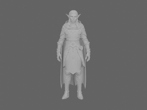 Altamente detalhado e elegante Blood Elf Mage World of Style Modelo 3D