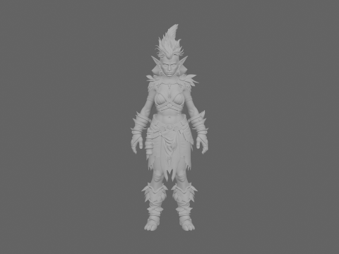 Подробная информация о ловком диком охотнике на ночных эльфов World of Style 3D Модель