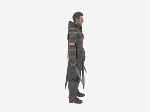 Sinister Arcane Blood Elf Warlock in World of Style 3D Model