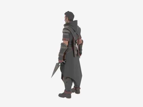 Sinister Arcane Blood Elf Warlock in World of Style 3D Model