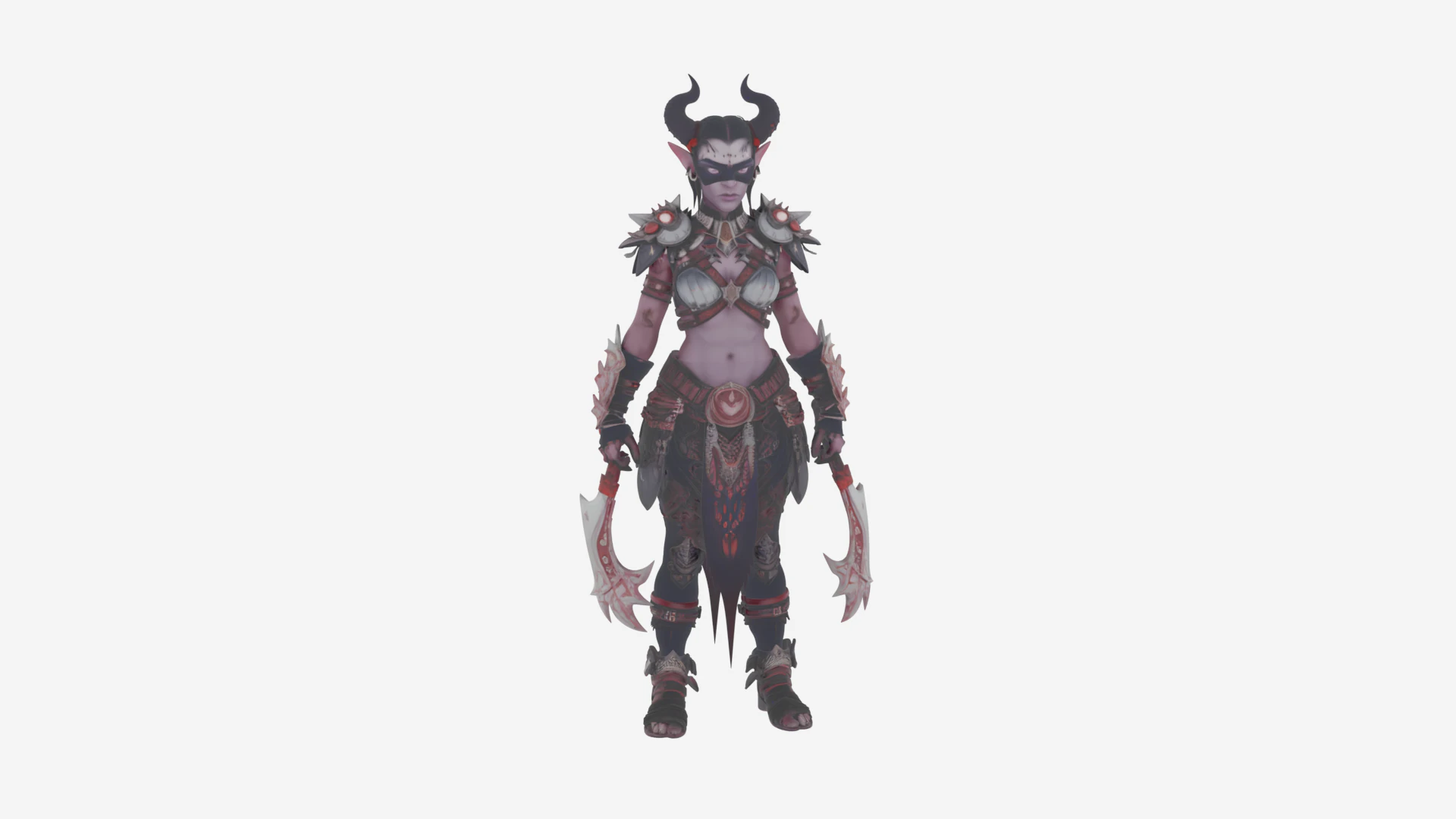 Majestic Vigilant Night Elf Sentinel Warrior 3D Model .c4d .max .obj .3ds .fbx .stl .blend 