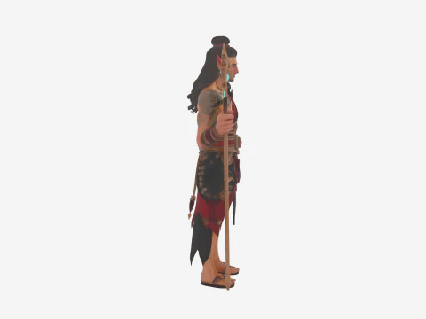 Mystical Refined Blood Elf Enchanter in World of Style 3D Model
