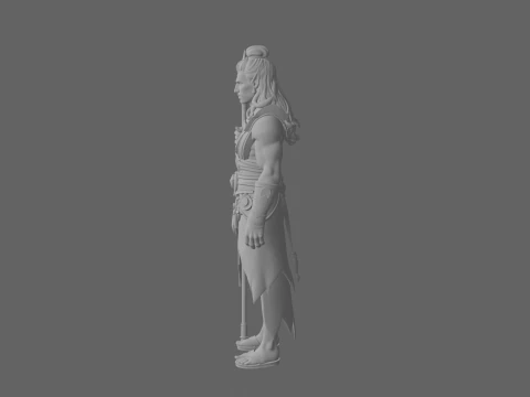 Mystical Refined Blood Elf Enchanter in World of Style 3D Model