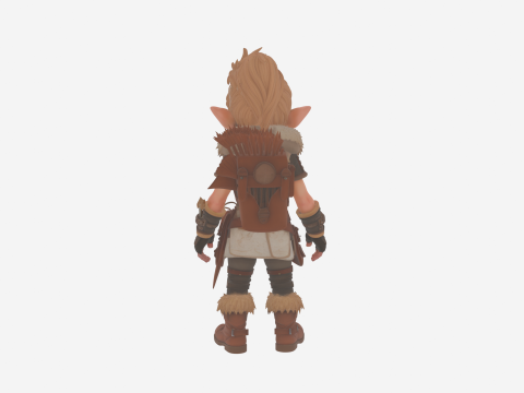 Sehr detailliert von Fierce Gnome Warrior in World of Style 3D Modell