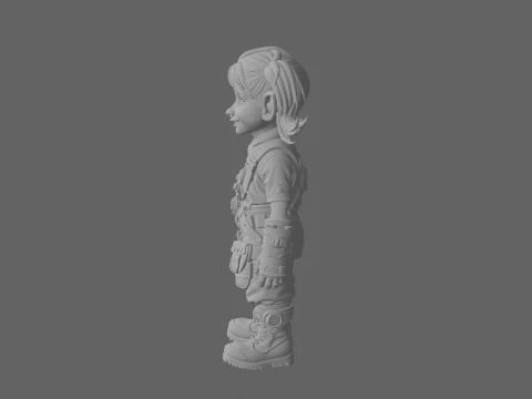Inventive Energetic Gnome Tinker in World of Style 3D Model