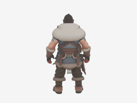Detailed Resilient Dwarf Mountaineer World of Style 3D Model