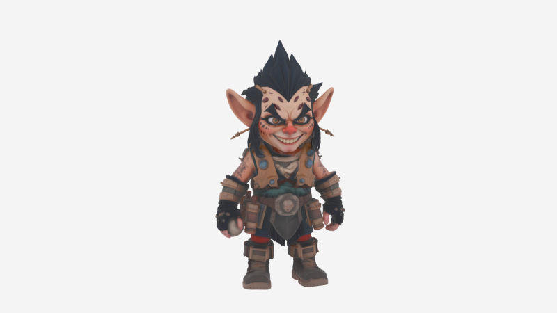 Dynamische explosieve kaboutersloop Expert WoW-stijl 3D Model .c4d .max .obj .3ds .fbx .stl .blend 