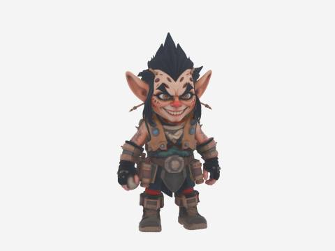 Experto en demoliciones dinámicas de gnomos explosivos al estilo WoW Modelo 3D