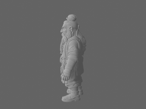 Highly Detailed Ornate World of Dwarf Jeweler 3D Model