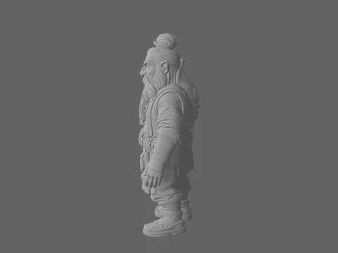 Highly Detailed Ornate World of Dwarf Jeweler 3D Model