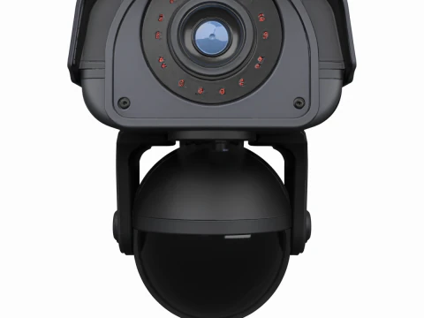 Bankacılık i&ccedil;in 3D G&uuml;venlik Kamerası Pan-Tilt Kızıl&ouml;tesi Kubbe 3D Model