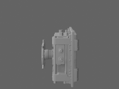 Professional 3D Heavy Duty Steel Precision Security Vault Door 3D Model