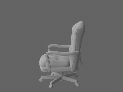 Wysokiej jakości skórzane krzesło bankierskie do siedzenia dla dyrektorów Model 3D