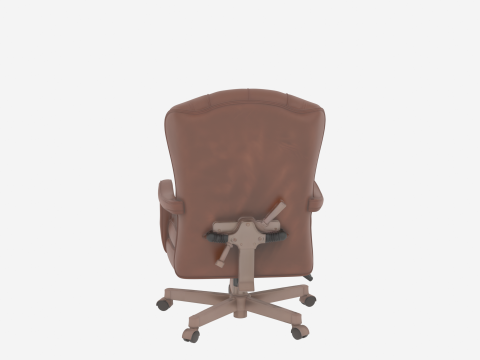 Wysokiej jakości skórzane krzesło bankierskie do siedzenia dla dyrektorów Model 3D