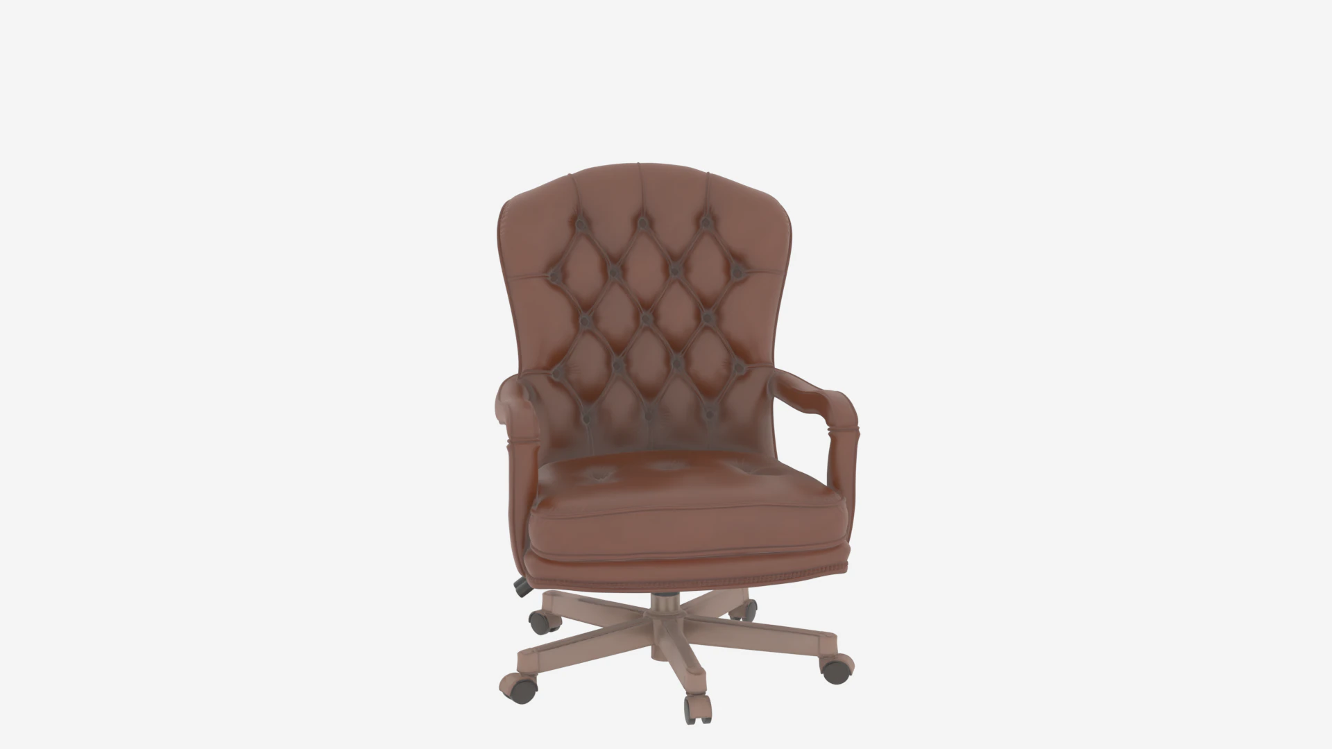 Premium Leather Banker Chair Executive Seating 3D Model .c4d .max .obj .3ds .fbx .stl .blend 