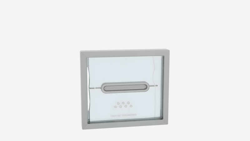 Nowoczesna aluminiowa rama przegrodowa ze szkła 3D Model 3D .c4d .max .obj .3ds .fbx .stl .blend 