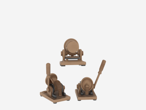 プロのブロンズ銀行印エンボッサー彫刻ロゴ 3Dモデル