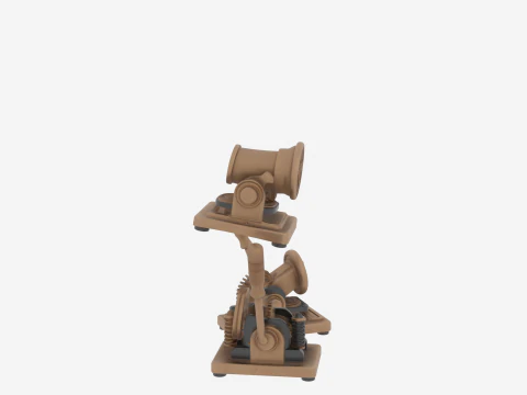 Professional Bronze Bank Seal Embosser Engraved Logo 3D Model