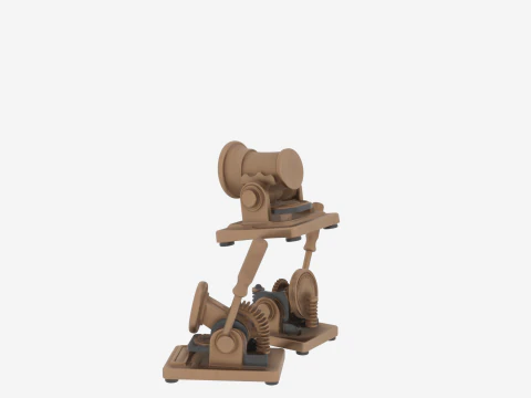 Professional Bronze Bank Seal Embosser Engraved Logo 3D Model
