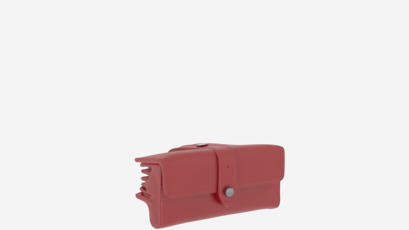 3डी लेदर पर्सनल फाइनेंस चेकबुक होल्डर कार्ड स्लॉट और पेन 3D मॉडल .c4d .max .obj .3ds .fbx .stl .blend 