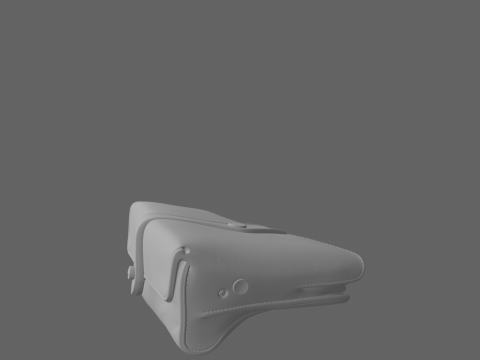 3डी लेदर पर्सनल फाइनेंस चेकबुक होल्डर कार्ड स्लॉट और पेन 3D मॉडल