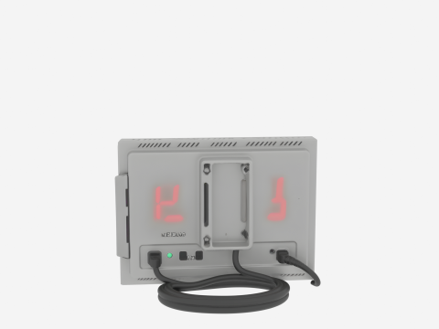 Szczegółowy aluminiowy wyświetlacz LED 3D dla bankowości Model 3D