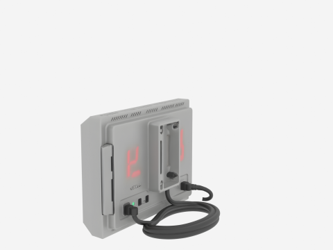 Szczegółowy aluminiowy wyświetlacz LED 3D dla bankowości Model 3D