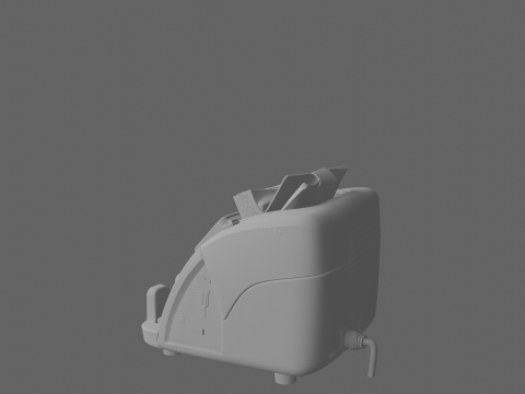 3D-geldtellermachine Precisiesensoren en digitaal display 3D Model