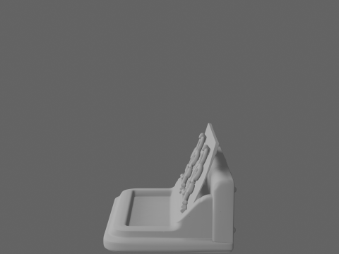 Drewniany uchwyt na kwity depozytowe w stylu vintage, metalowe klipsy Model 3D