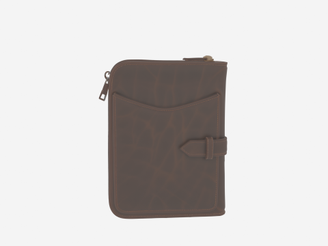 Cartera con clip para billetes de cuero 3D premium elegante y minimalista Modelo 3D