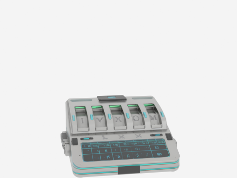 3D Metal Para Ayırma Tepsisi Mezhep Yuvaları Izgara Kolu 3D Model